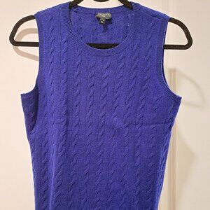 TALBOTS | Pure Cashmere Cable Sweater Shell Petite Medium